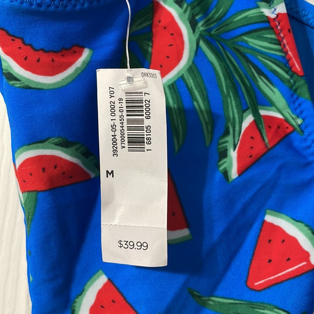 NWT Old Navy Watermelon Print One Piece Swimsuit - Picture 4 of 7
